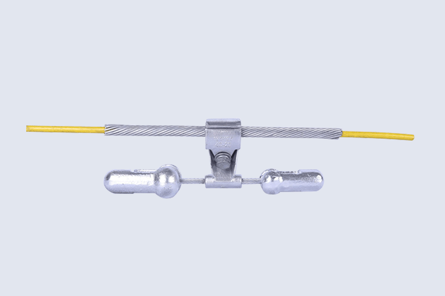 Prestranded suspension clamp for OPGW